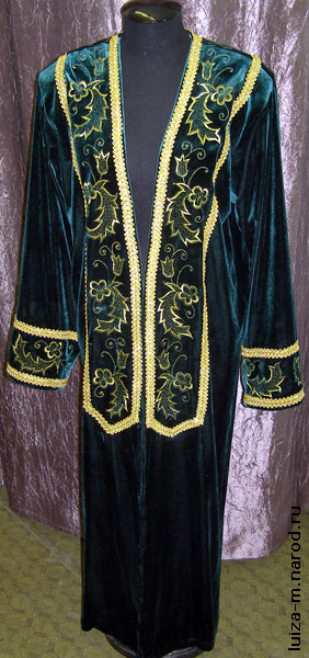 Вышитый мужской татарский халат - чапан