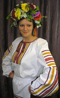 Женский украинский костюм, сшитый в нашем ателье